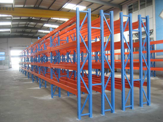 Heavy storage shelves