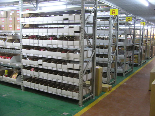 Storage shelves